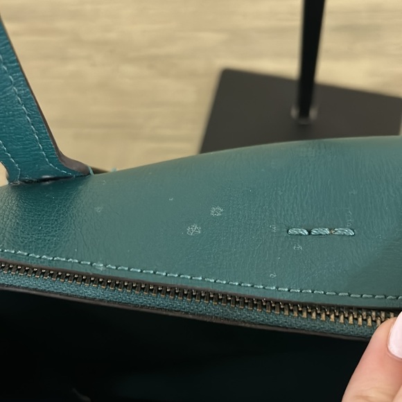 Coach f48734 Avenue Green Leather Carryall Satchel Tote Shoulder Handbag - Picture 12 of 15